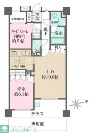 パークテラス下北沢の物件間取画像